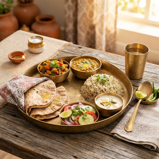 Wholesome Delight vegetarian thali